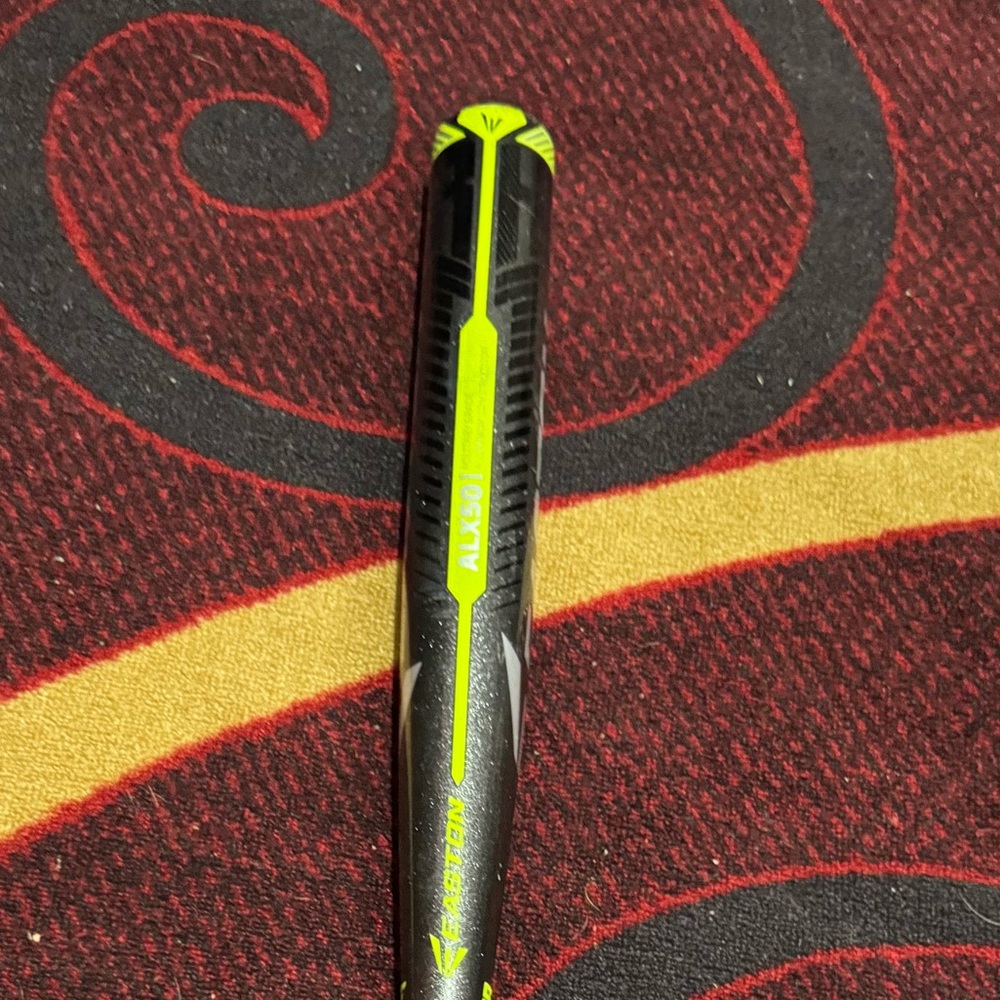 Easton Black and Neon Yellow Bat